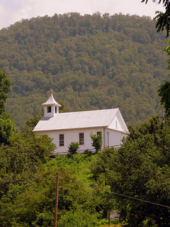 "Tuckasegee Weslyan Church." Image courtesy of Flickr user Brent Moore.