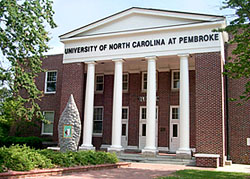 Old Main at UNC Pembroke. Image courtesy of UNC Pembroke.