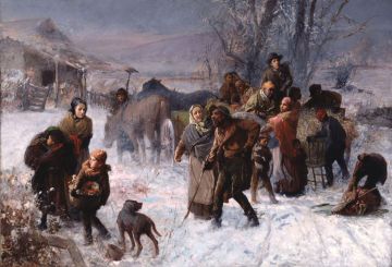 The Underground Railroad, painted by Charles T. Webber, 1891.