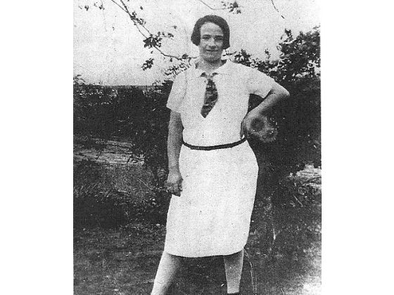 Photograph of Ella May Wiggins, ca. 1928-1929. Link to biographical article about Ella May Wiggins.